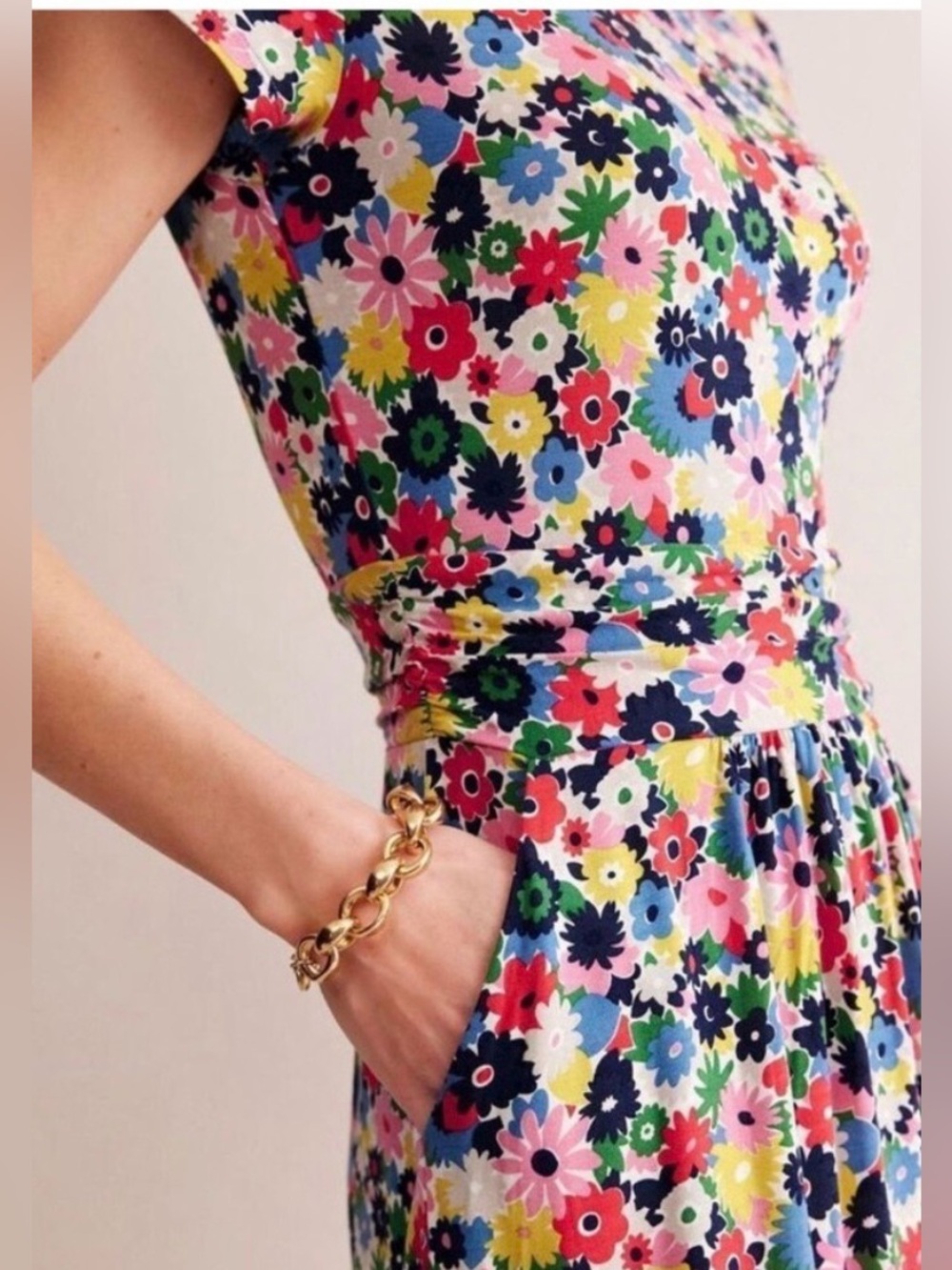 Boden Amelie Floral Jersey Dress